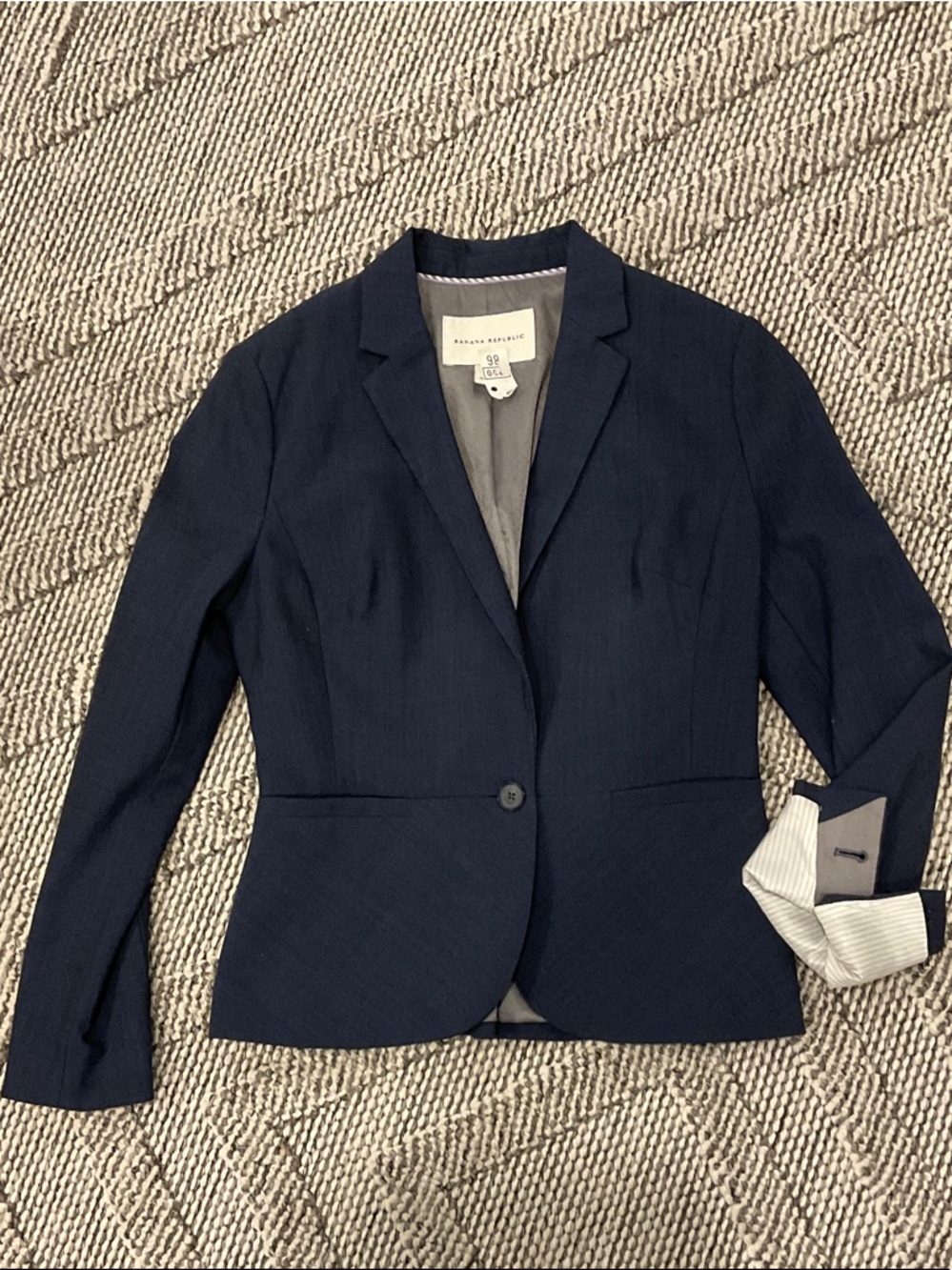 Banana Republic Women's Dark Navy Single-Button Blazer size 2